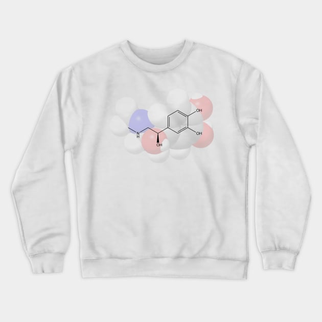 Adrenaline Molecule Chemistry Crewneck Sweatshirt by ChemECool